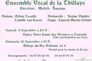 Concert Cantate BWV4 de JS Bach voix, orrgue, violons et violoncelle.