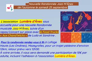 photo Randonnée Jazz M'Ânes repas concert , avec le Food Trucks de Ludo 
