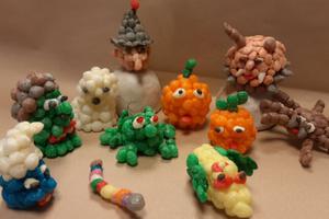 photo Fabrication d’un sujet « Halloween » en billes de flocons de maïs