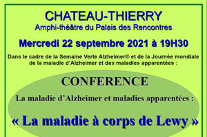 Conférence sur la Maladie d'Alzheimer : la maladie à corps de Lewy.