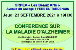 photo CONFERENCE SUR LA MALADIE D'ALZHEIMER