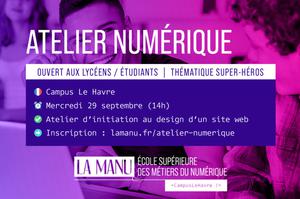 Atelier Numérique : Initiation au design d'un site web (Lycéens et étudiants)