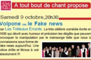 photo VOLPONE ou le FAKE NEWS