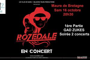 photo ROZEDALE Gad Zukes: 1 soirée 2 concerts, du rock comme on en fait plus !!