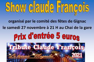Show  hommage à Claude François avec Yannick et ces Clodettes