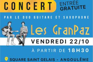 Concert Les Grand Paz duo guitare saxophone