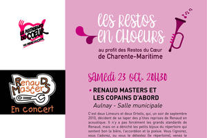 Concert Renaud Masters et Les Copains d'Abord au profit des restos du Coeur 17