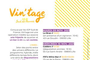 Vin'tage Lille du 8 au 13 novembre 2021