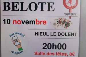 Concours de belote - Nieul le Dolent