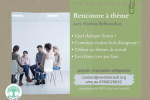 photo Rencontre à thème pour les victimes de violences sexuelles - les thérapies