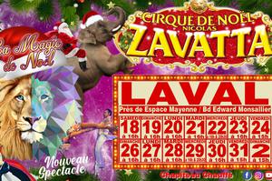 Grand Cirque de Noël Nicolas Zavatta Douchet à Laval du 18 décembre au 2 janvier