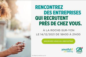 Job Dating pour l'emploi des jeunes, le 14 décembre à La Roche-sur-Yon