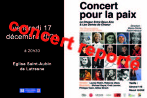 REPORT CONCERT POUR LA PAIX