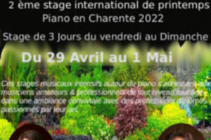 2 ème Stage  International de Piano à Barret de 3 jours, piano en Charente
