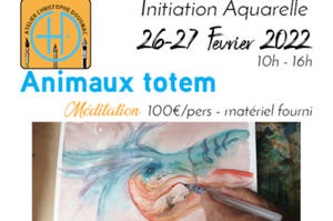 photo stage aquarelle animaux totem