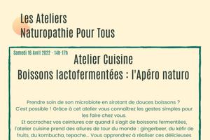 Atelier Cuisine - Boissons lactofermentées, l'apéro naturo