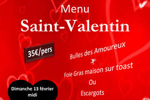 Menu St-Valentin