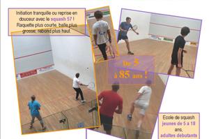 Squash : un sport pour tous : découverte gratuite de 5 à 85 ans !