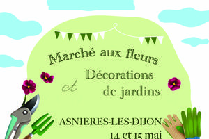 marché aux fleurs et décorations de jardins