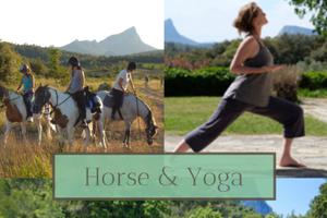 photo Horse & Yoga - Séance de yoga suivie d'une balade à cheval - Cavaliers confirmés