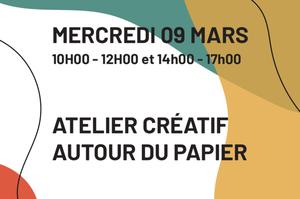 photo Atelier créatif autour du papier