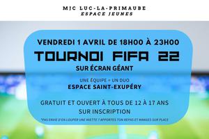 12-17 ans - Tournoi Fifa sur écrant géant