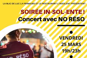 Soirée concerts In-sol-ente !