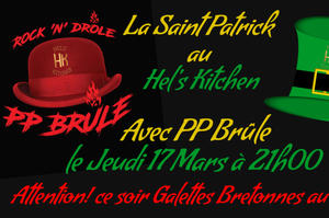 Saint Patrick avec les PP Brûle en concert au Hel’s Kitchen le jeudi 17 Mars 21h00
