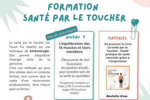 Formation bien être en Santé par le toucher