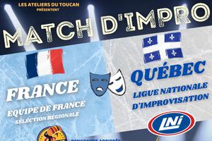 photo MATCH D'IMPRO - FRANCE / QUÉBEC - Toucan / LNI