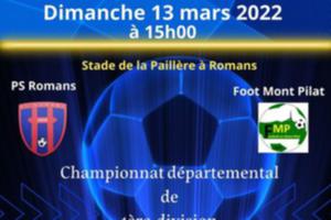 MATCH FOOTBALL 1ère division - PS ROMANS (26) v MONT PILAT (42)