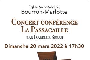 Concert conférence La Passacaille par Isabelle Sebah
