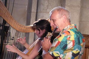 Concert Duo Lazuli - Flûte et Harpe celtique- Yves Brisson et Emilie Chevillard