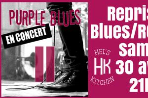 Purple Blues en concert au Hel's Kitchen  Sarlat le samedi 30 avril 21h00