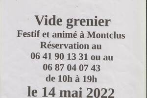 vide grenier festif et animé à Montclus