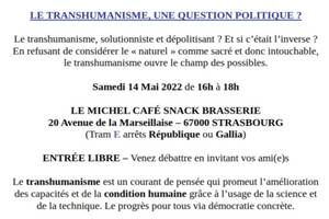 Débat : Le Transhumaniste, une question politique ?