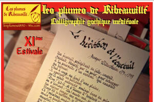 photo X° Printemps de la calligraphie gothique médiévale