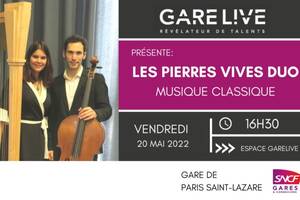 #GareLive Concert Les Pierres Vives Duo