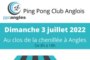 Vide-greniers organisé par le Ping-Pong Club Anglois