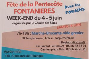 FETE DE PENTECOTE FONTANIERES