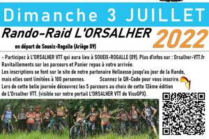 L'ORSALHER VTT Rando-Raid 3 Juillet 2022 à Soueix-Rogalle (09)