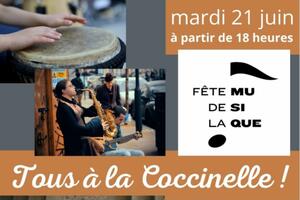 Fête de la musique à Allègre le 21 juin • La Coccinelle