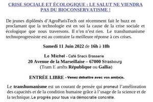 Débat : Crise sociale et écologique : Le salut ne viendra pas du bioconservatisme !