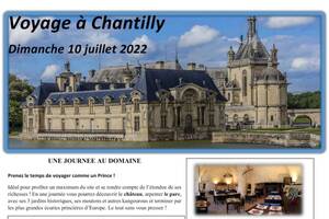 Voyage à chantilly