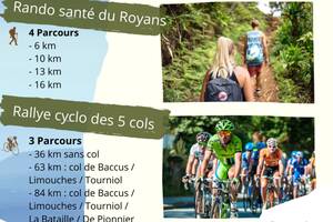 Randonnées cyclotourisme et pédestre