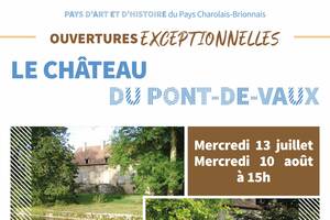 Visite guidée du Château du Pont-de-Vaux de Marly-sous-Issy