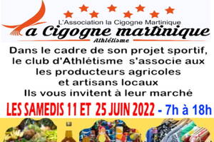 Dans le cadre de son projet sportif, le club d'Athlétisme l'Association La Cigogne  Martinique s'associe aux les producteurs agr