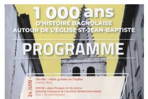 1000 ans de l'église Saint Jean-Baptiste de Bagnols sur Cèze