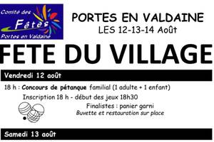 Fête votive de Portes en Valdaine