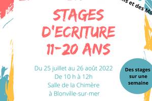 Ateliers d'écriture pour adolescents